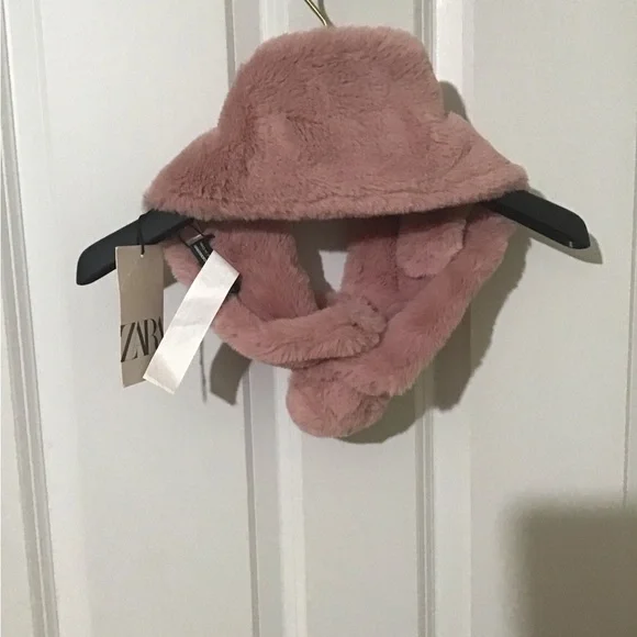 ZARA ACCESSORIES Beautiful Blush Pink NECK Warmer.Brand New SEE ALL PICS.🤩🍄🌺 - Picture 3 of 10